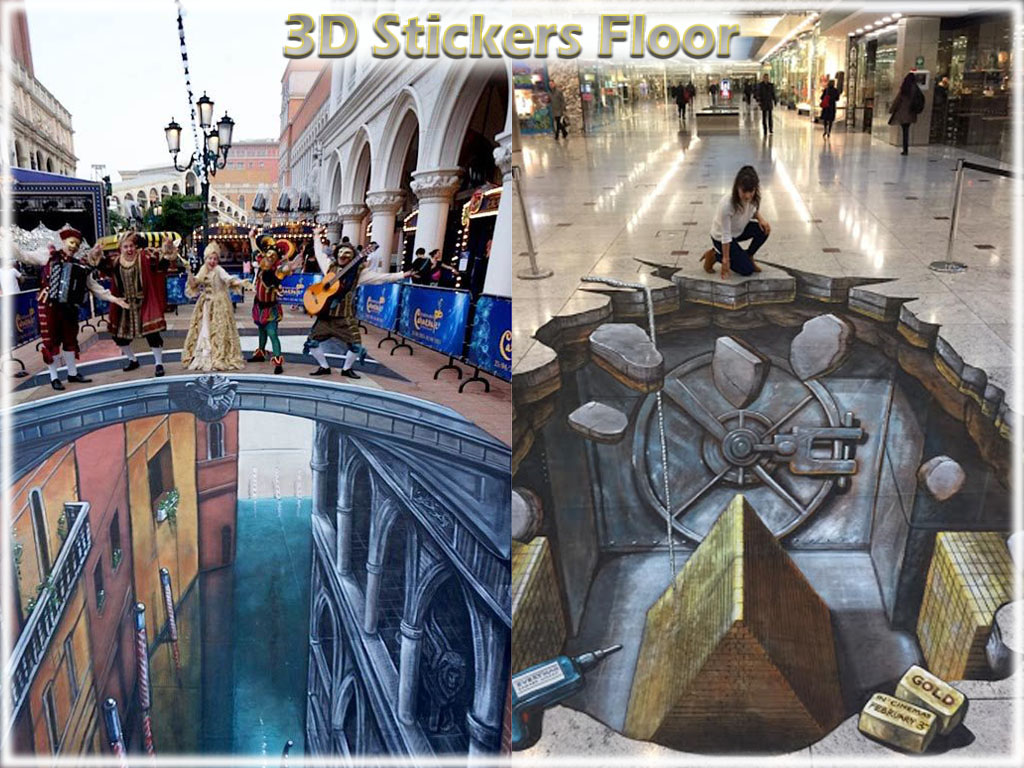 ۳d stickers floor