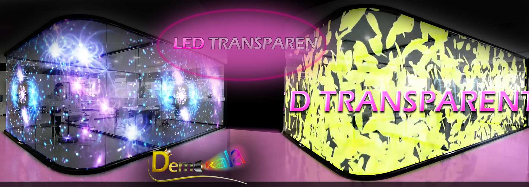 اسلایدر محصول جدید 1403-دموکالا-LED TRANSPARENT-نمایشگر فرانما
